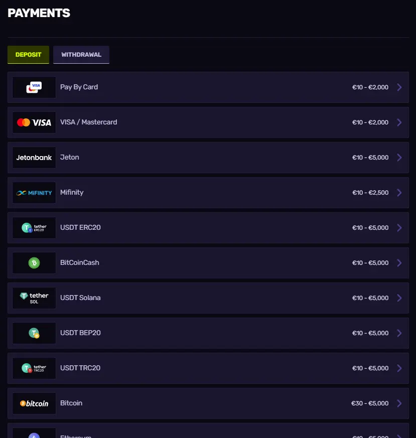 Deposit Match